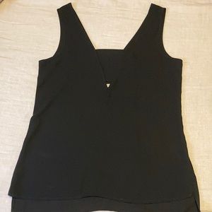 Express Brand Black Silky Tank Top with Cut-Out, NEVER WORN